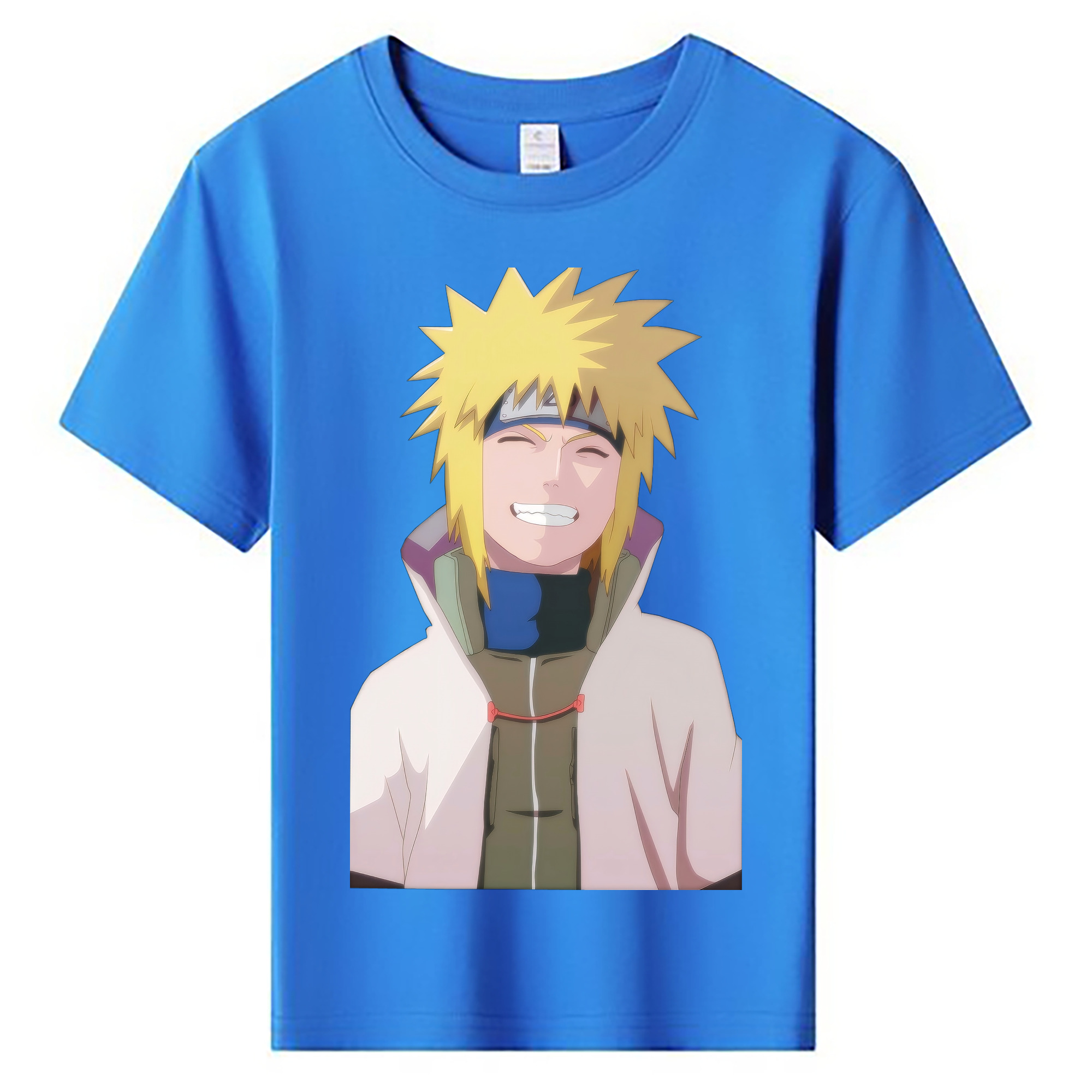 （画像用） NARUTO -ナルト- 波風 ミナト Namikaze Minato 綿100％キッズTシャツ（フロントプリント）